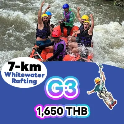 ล่องแก่งพังงา 7 กิโลเมตร แพ็คเกจ G3