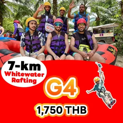 ล่องแก่งพังงา 7 กิโลเมตร แพ็คเกจ G4