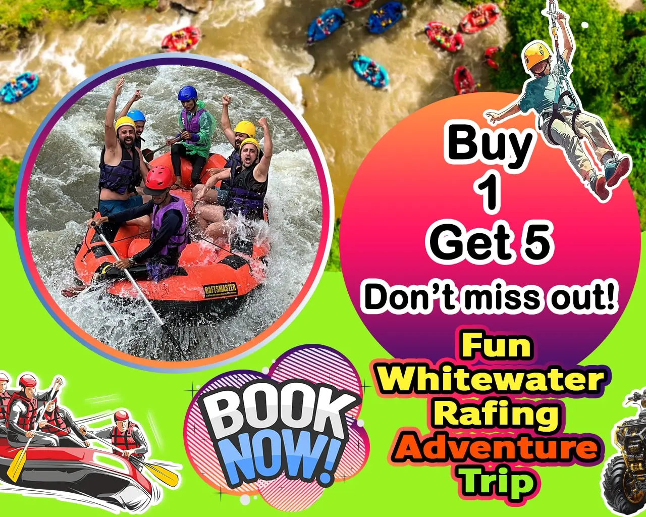 Fun whitewater rafting trip